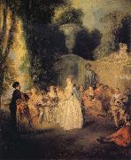 Jean-Antoine Watteau Fetes Venetiennes oil on canvas